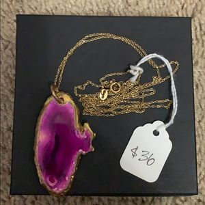 Small Boutique Geode Necklace
